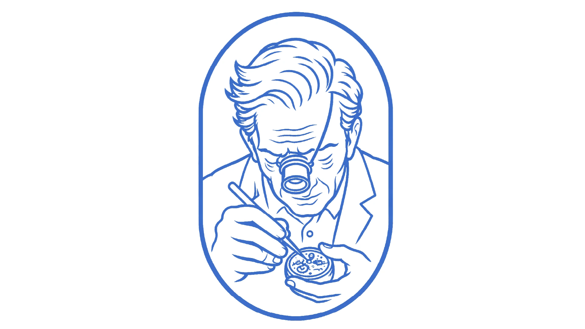 Golden Ring portrait mark and wordmark system on ivory